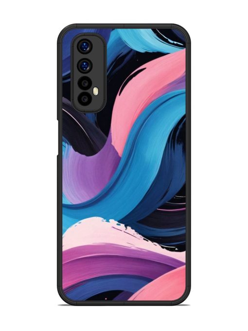 Whimsical Waves Glossy Soft Edge Case for Realme 7