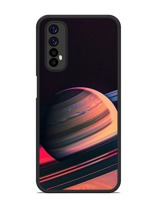 Neon Saturn Glossy Soft Edge Case for Realme 7