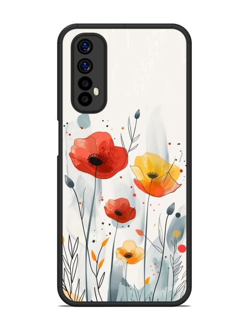 Poppy Fields Glossy Soft Edge Case for Realme 7