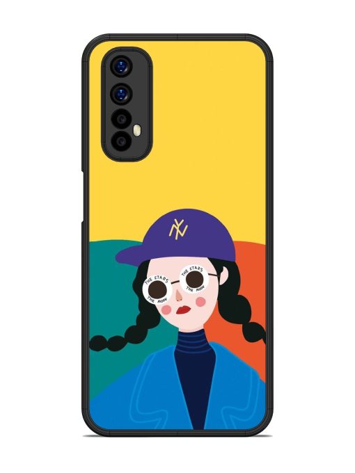 Starry-Eyed Girl Glossy Soft Edge Case for Realme 7