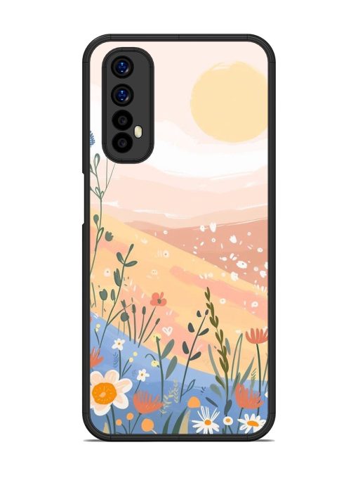 Golden Hour Blooms Glossy Soft Edge Case for Realme 7