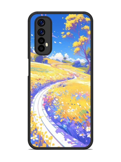 Vibrant Spring Meadow Glossy Soft Edge Case for Realme 7