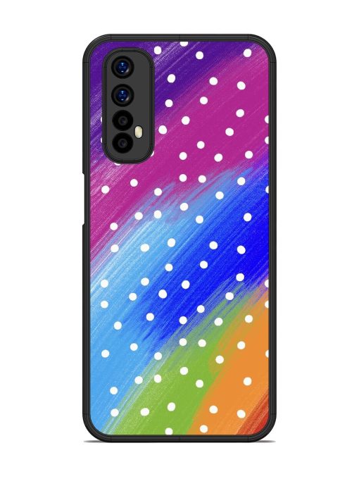 Rainbow Polka Dot Dream Glossy Soft Edge Case for Realme 7