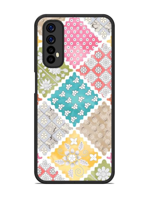 Patchwork Dreamscape Glossy Soft Edge Case for Realme 7