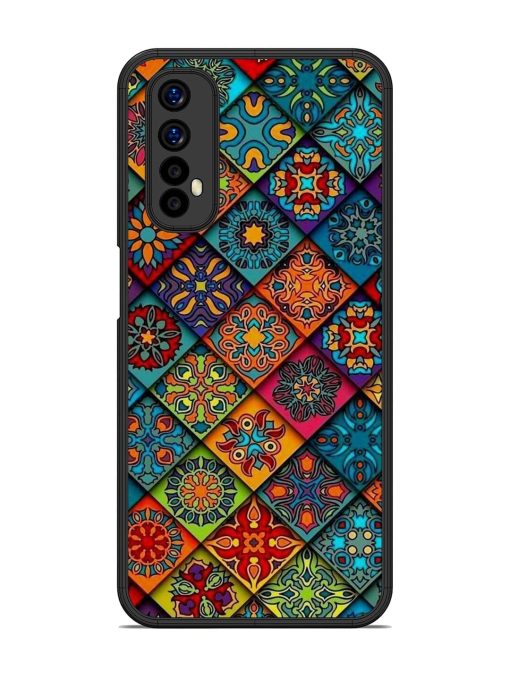 Patchwork Mandala Mosaic Glossy Soft Edge Case for Realme 7