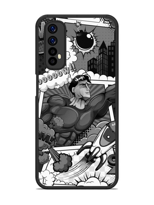 Comic Book Chaos Glossy Soft Edge Case for Realme 7