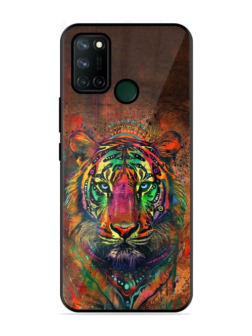 Cosmic Tiger Glossy Soft Edge Case for Realme 7I Chachhi