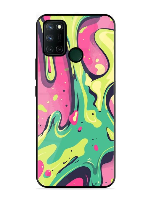 Gooey Grooves Glossy Soft Edge Case for Realme 7I Chachhi