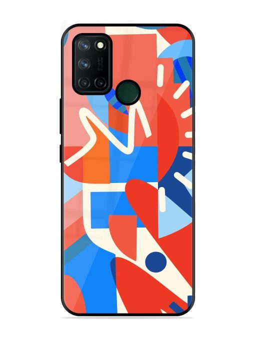 Abstract Harmony Glossy Soft Edge Case for Realme 7I Chachhi