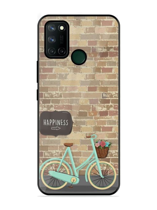 Pedaling Towards Happiness Glossy Soft Edge Case for Realme 7I Chachhi