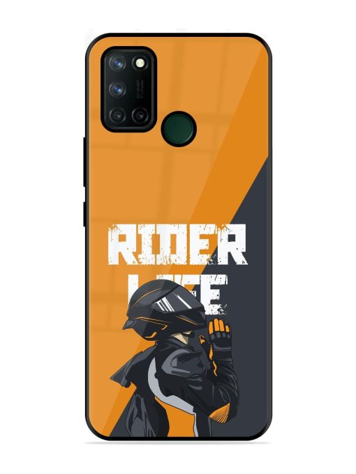 Ride Never Ends Glossy Soft Edge Case for Realme 7I Chachhi