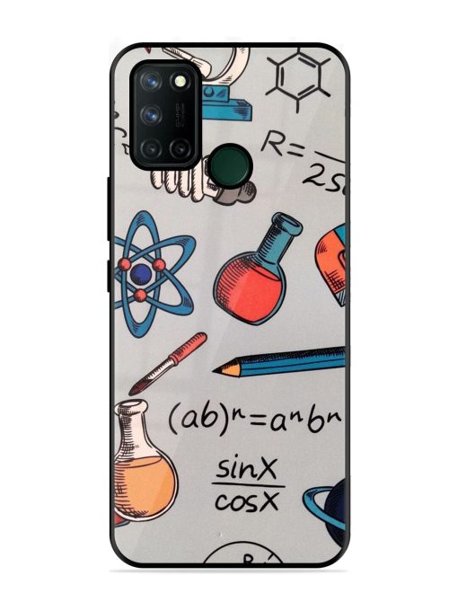 Science Doodle Glossy Soft Edge Case for Realme 7I Chachhi