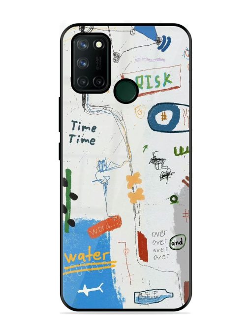 Mind Map Madness Glossy Soft Edge Case for Realme 7I Chachhi