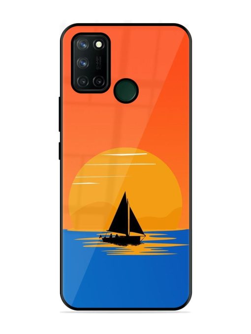 Sunset Sail Glossy Soft Edge Case for Realme 7I Chachhi