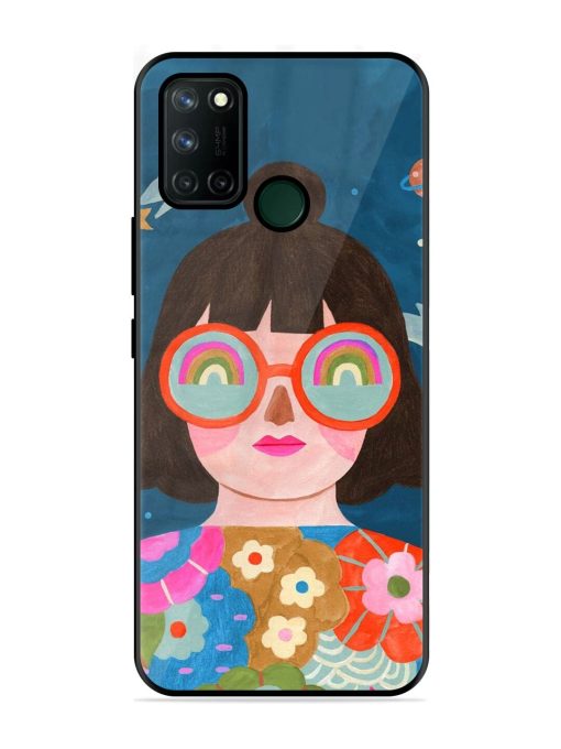 Dreamscape Vision Glossy Soft Edge Case for Realme 7I Chachhi