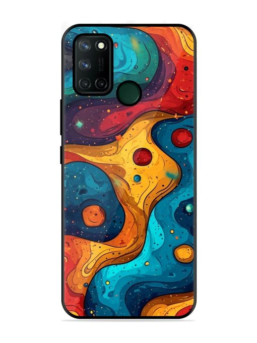 Cosmic Swirl Glossy Soft Edge Case for Realme 7I Chachhi