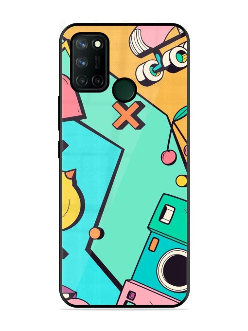 Retro Remix Glossy Soft Edge Case for Realme 7I Chachhi