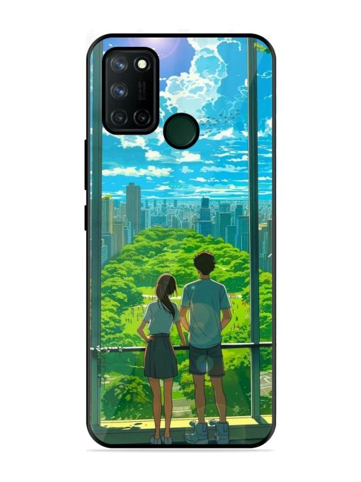 Cyberpunk Dreamscape Glossy Soft Edge Case for Realme 7I Chachhi