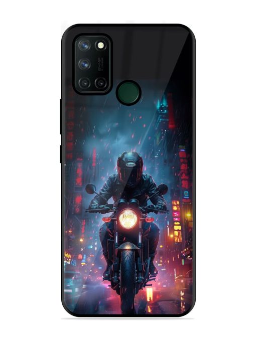 Neon Nights Glossy Soft Edge Case for Realme 7I Chachhi