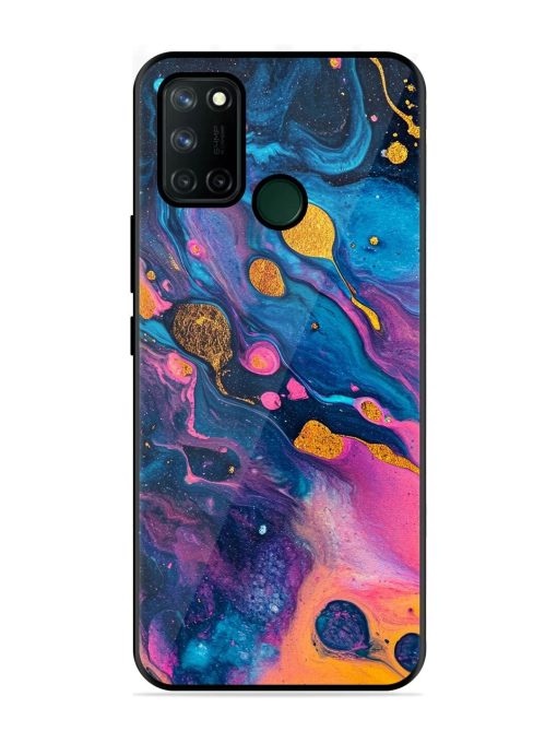 Cosmic Swirl Glossy Soft Edge Case for Realme 7I Chachhi