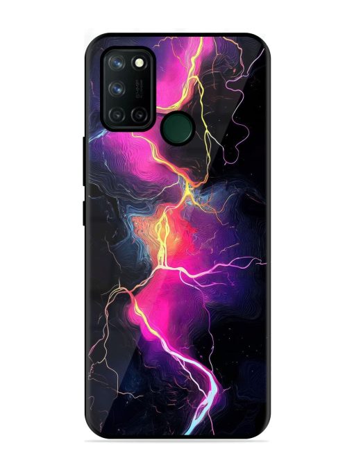 Electric Dreams Glossy Soft Edge Case for Realme 7I Chachhi