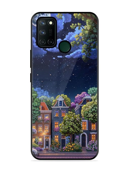 Moonlit Streets Glossy Soft Edge Case for Realme 7I Chachhi