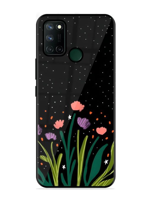 Midnight Bloom Glossy Soft Edge Case for Realme 7I Chachhi