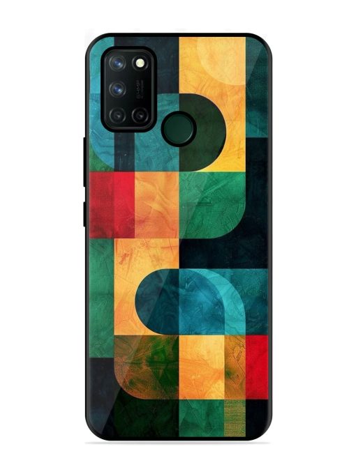 Geometric Harmony Glossy Soft Edge Case for Realme 7I Chachhi