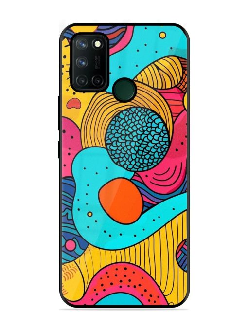 Psychedelic Patterns Glossy Soft Edge Case for Realme 7I Chachhi