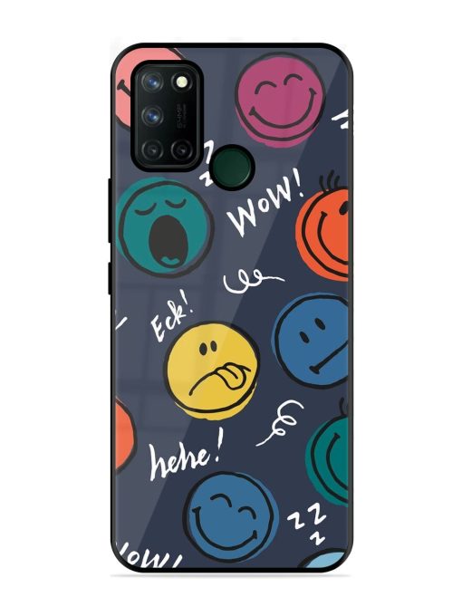 Emoticon Parade Glossy Soft Edge Case for Realme 7I Chachhi