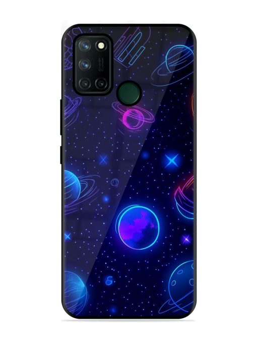 Neon Cosmos Glossy Soft Edge Case for Realme 7I Chachhi