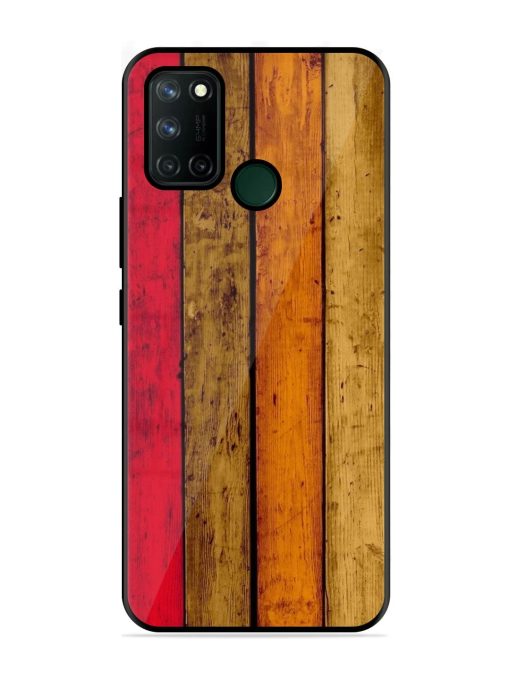 Colorful Woodgrain Glossy Soft Edge Case for Realme 7I Chachhi