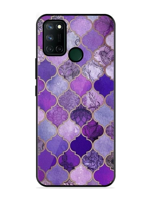 Purple Mosaic Magic Glossy Soft Edge Case for Realme 7I Chachhi