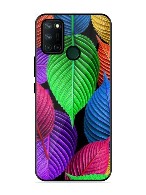 Rainbow Leaf Symphony Glossy Soft Edge Case for Realme 7I Chachhi