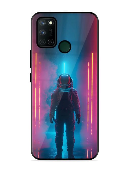 Neon Astronaut Glossy Soft Edge Case for Realme 7I Chachhi