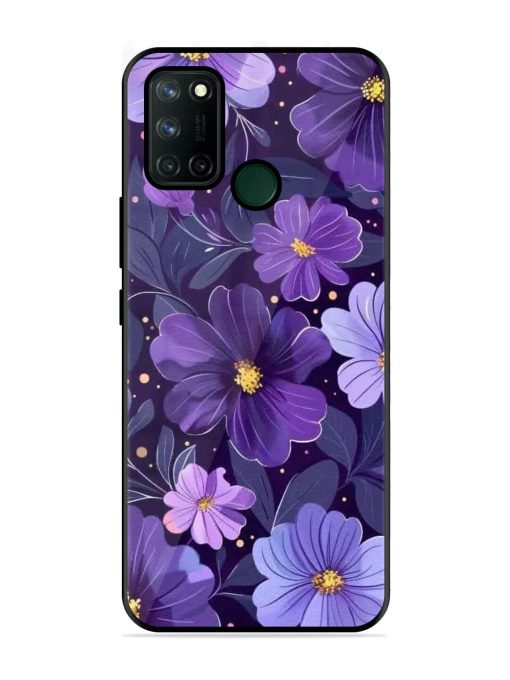 Purple Paradise Glossy Soft Edge Case for Realme 7I Chachhi