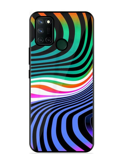 Psychedelic Waves Glossy Soft Edge Case for Realme 7I Chachhi