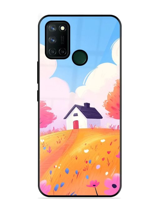 Hilltop Haven Glossy Soft Edge Case for Realme 7I Chachhi