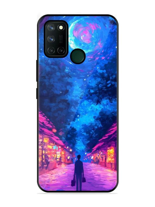 Neon Nightscape Glossy Soft Edge Case for Realme 7I Chachhi