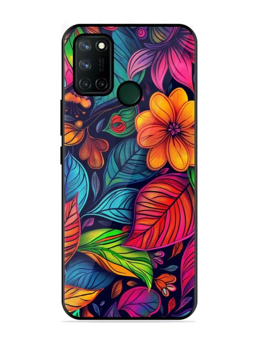 Rainbow Of Blooms Glossy Soft Edge Case for Realme 7I Chachhi