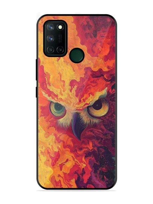 Fiery Owl Glossy Soft Edge Case for Realme 7I Chachhi