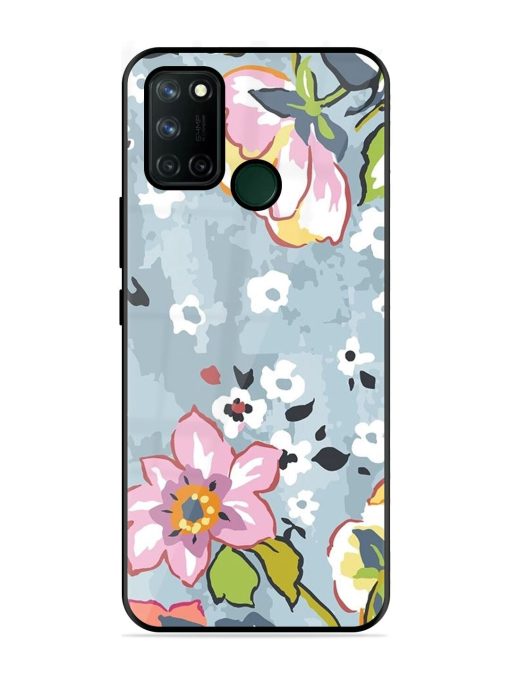 Floral Fantasy Glossy Soft Edge Case for Realme 7I Chachhi