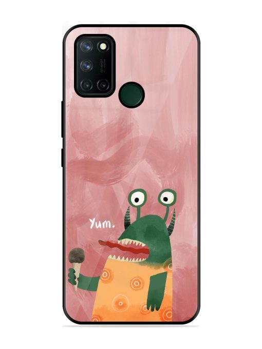 Hungry Monster Glossy Soft Edge Case for Realme 7I Chachhi