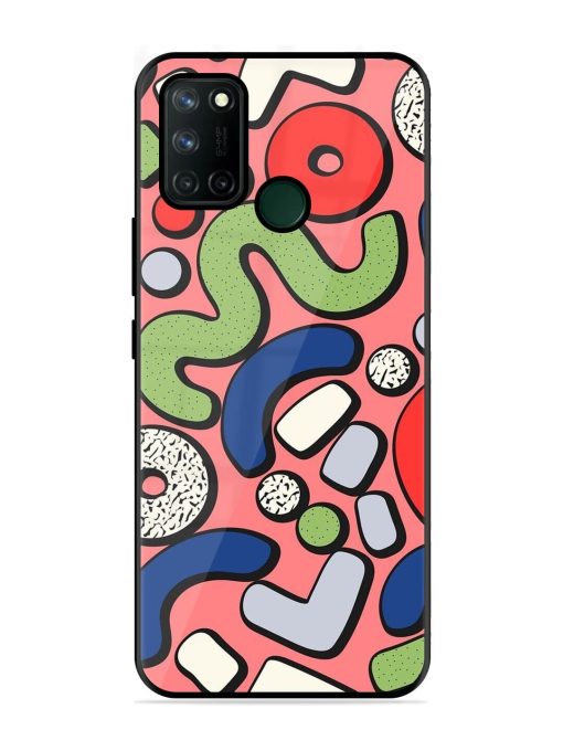 Groovy Geometric Shapes Glossy Soft Edge Case for Realme 7I Chachhi