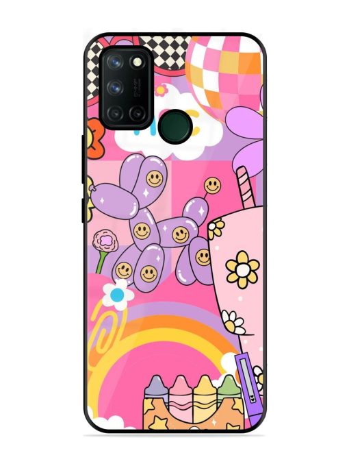 Whimsical Y2K Chaos Glossy Soft Edge Case for Realme 7I Chachhi