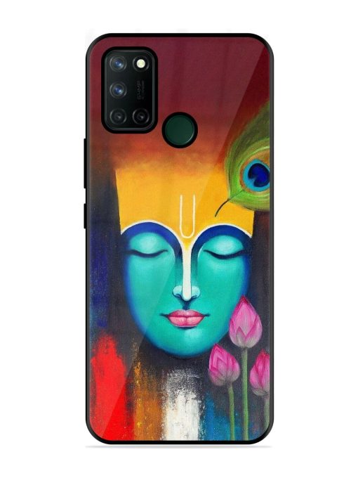 Divine Tranquility: The Face Of Krishna Glossy Soft Edge Case for Realme 7I Chachhi