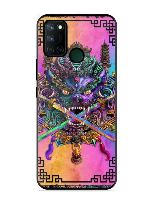 Psychedelic Fu Dog Tapestry Glossy Soft Edge Case for Realme 7I Chachhi