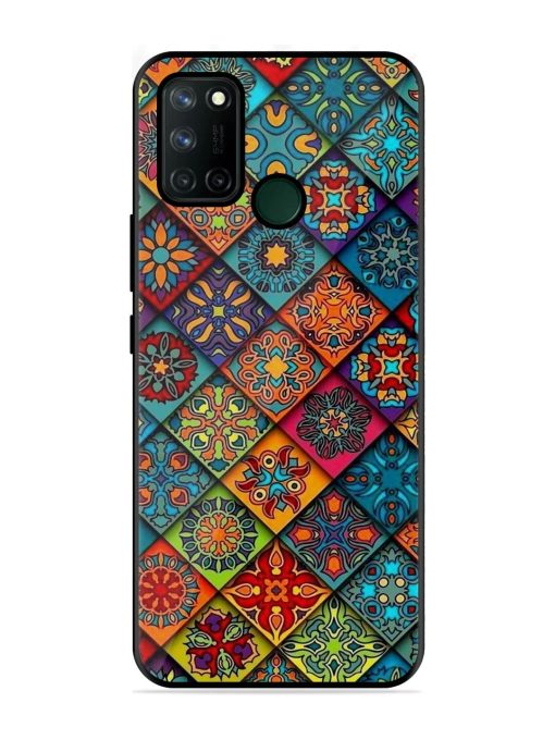 Patchwork Mandala Mosaic Glossy Soft Edge Case for Realme 7I Chachhi