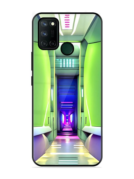 Neon Corridor Glossy Soft Edge Case for Realme 7I