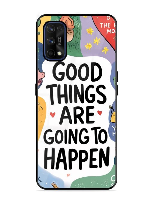 Uplifting Scribbles Glossy Soft Edge Case for Realme 7 Pro Chachhi